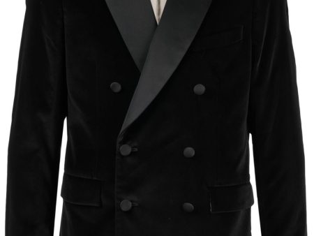 Double-Breasted Cotton Blazer Fashion