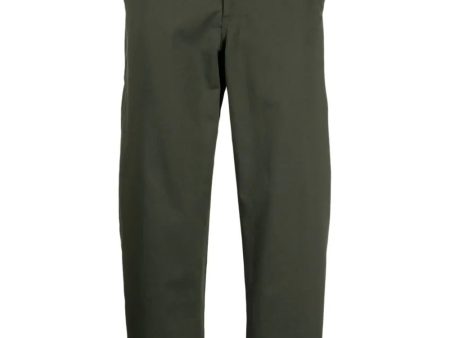 Colour-Block-Detail Tapered Trousers Hot on Sale