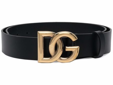 Dg-Logo Leather Belt Discount