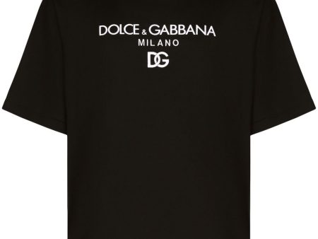 Dg Essentials Logo-Embroidered T-Shirt For Discount