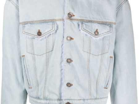 Faux-Fur Collar Denim Jacket Online Sale