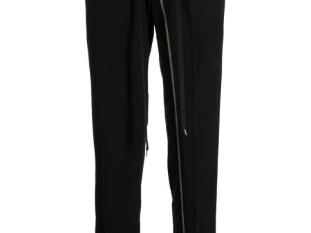 Zip-Detail Tailored Trousers For Discount