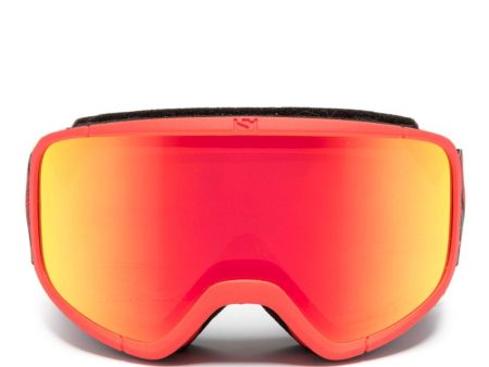 Biker-Style Frame Mirrored Sunglasses Discount