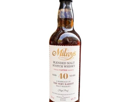 Blended Malt 40 Year Old Milroy s Vintage Reserve 43.2% 70cl Discount