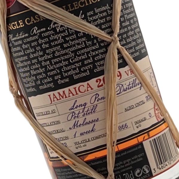 Plantation Jamaica 2009 Milroy s Exclusive Spanish Orange Wine 53.2% 70cl For Discount