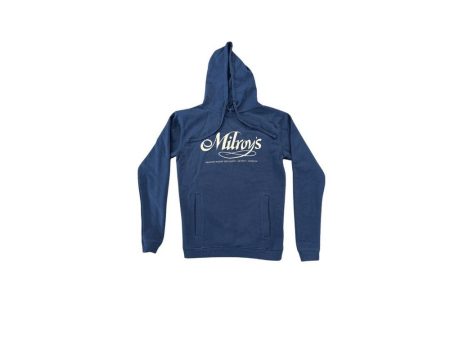 Milroy s Hoodie - Navy Blue - Gold Print XXL Hot on Sale