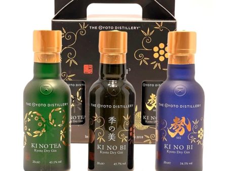 Ki No Bi Gin Gift Pack 3 x 20cl 48.4% 60cl Fashion