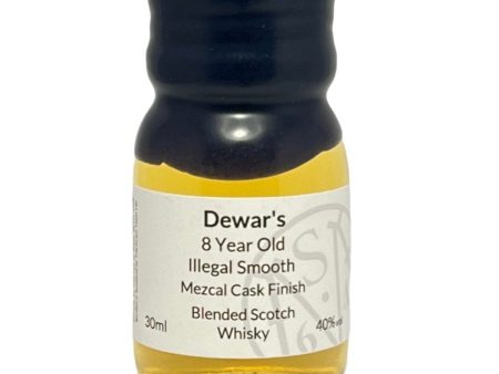 Dewar s 8 Year Old Ilegal Smooth Mezcal Cask Finish Milroy s Sample 40% 3cl Sale