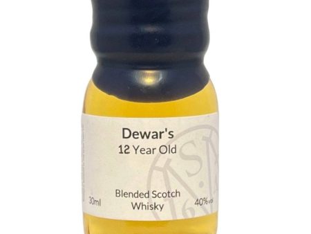 Dewars 12 Year Old Milroy s Sample 40% 3cl Online Hot Sale