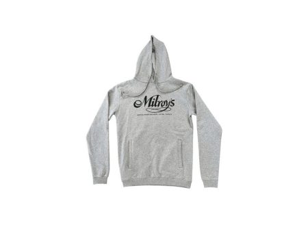 Milroy s Hoodie - Grey - Black Print Print XL Discount