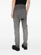 Washed Cotton Slim-Cut Trousers Online Sale