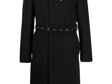 Single-Breasted Virgin-Wool Coat Online Sale