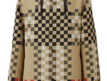 Pixel Check Hooded Jacket Online Hot Sale