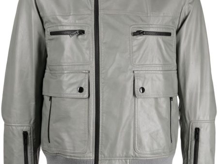 Zip-Up Biker Jacket Discount