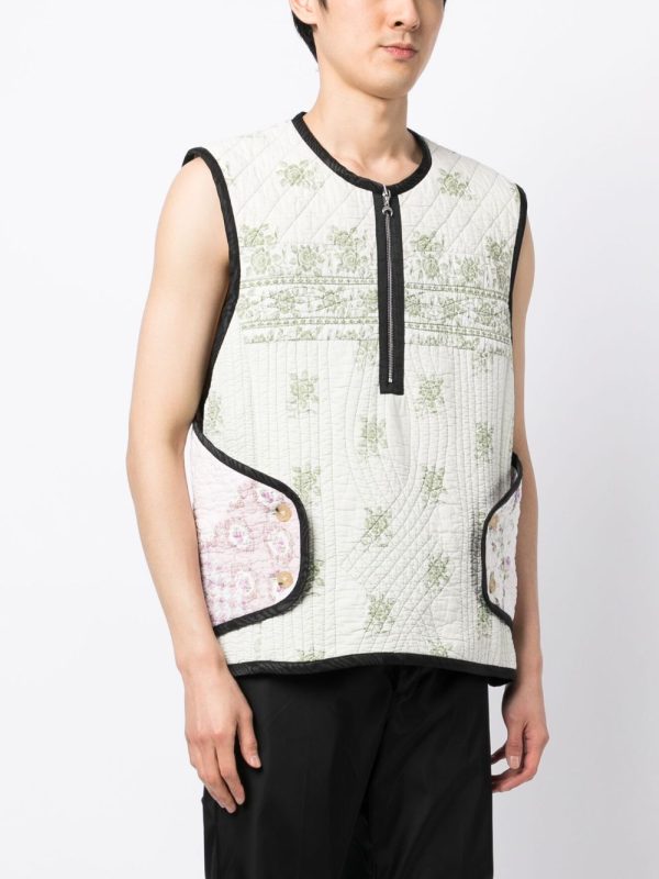 Boutis Floral-Print Armor Gilet Sale