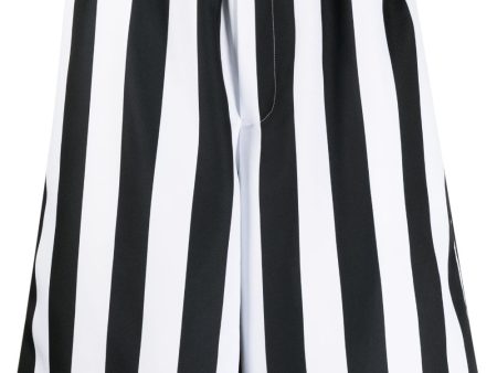 Striped-Print Knee-Length Shorts For Sale