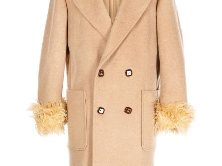 Wool Double-Breasted Coat Sale