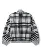 Checked Zipped Bomber Jacket Discount