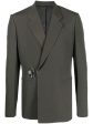 U-Lock Buckle Wool Blazer For Discount