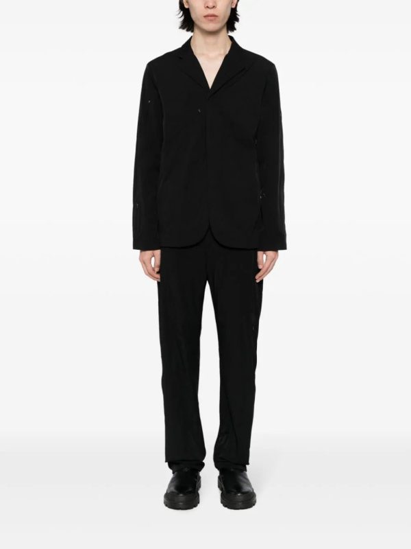 Zip-Detail Notched-Collar Shirt Jacket Online Sale