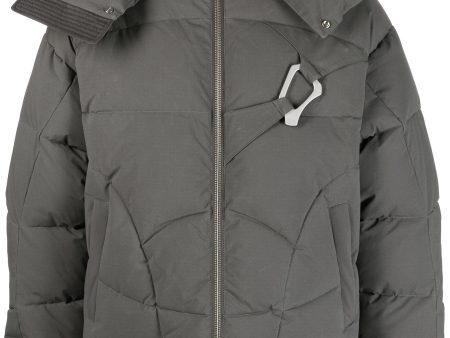 Abstract Quilted Down Jacket Cheap