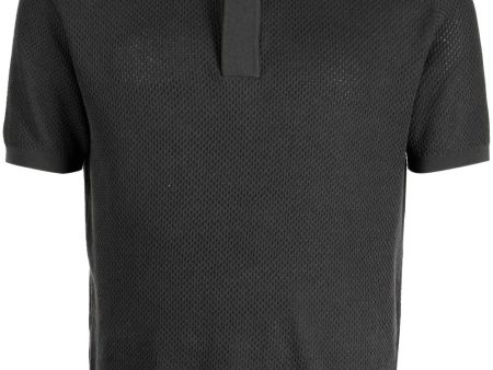 Meshed Cotton Polo Shirt Cheap