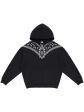 Bandana-Embroidered Drawstring Hoodie Discount