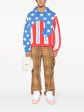 Flag-Print Cotton Hoodie Discount