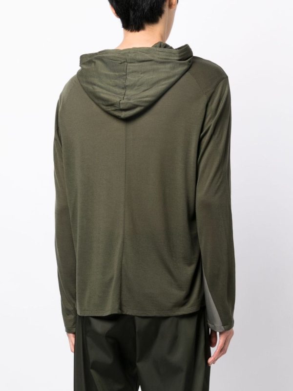 Colour-Block Zip-Up Hoodie Hot on Sale