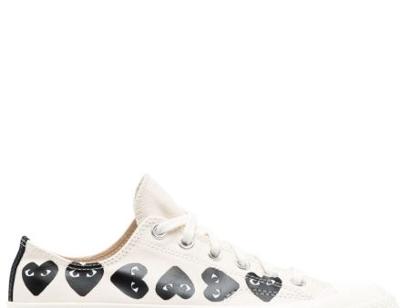 Multi Hearts-Print Low-Top Sneakers Sale