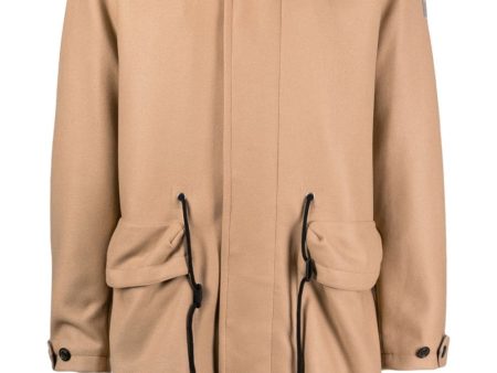 Hooded Wool-Blend Coat For Cheap