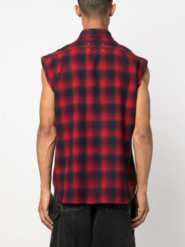 Pendleton Plaid Check-Print Sleeveless Shirt Fashion