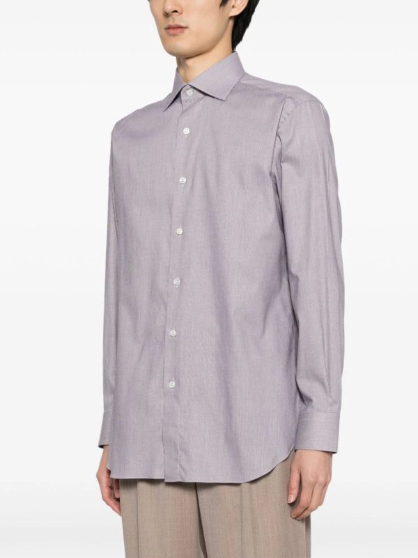 Zigzag-Jacquard Cotton Shirt Online