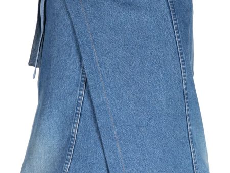 Moonogram Denim Apron on Sale