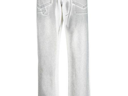 Logo-Print Straight-Leg Jeans Online Hot Sale