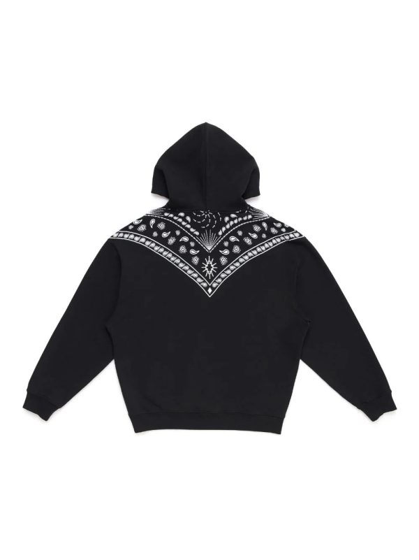 Bandana-Embroidered Drawstring Hoodie Discount