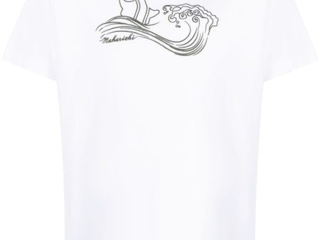 Embroidered-Motif Organic-Cotton T-Shirt For Cheap