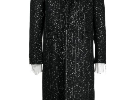 Exposed-Seam Single-Breasted Coat For Sale