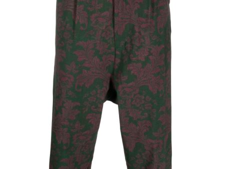 Floral-Print Trousers Hot on Sale