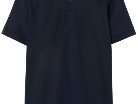 Checked-Collar Cotton Polo Shirt Online Hot Sale