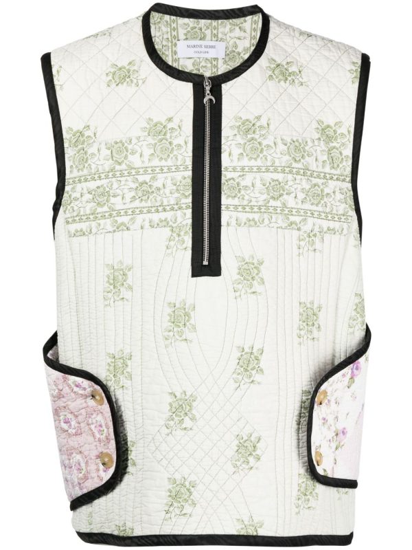 Boutis Floral-Print Armor Gilet Sale