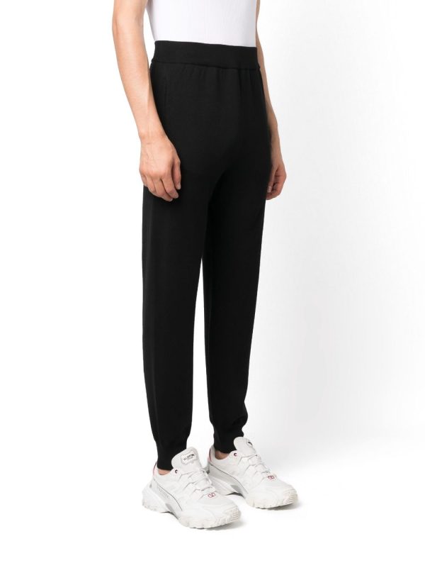 Intarsia-Knit Logo Track Pants For Cheap