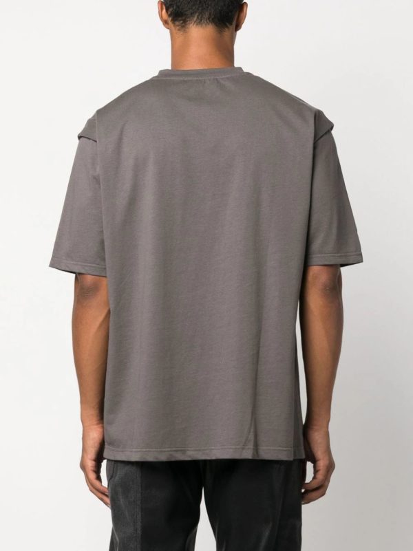 Layered-Effect Cotton T-Shirt For Discount