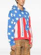 Flag-Print Cotton Hoodie Discount