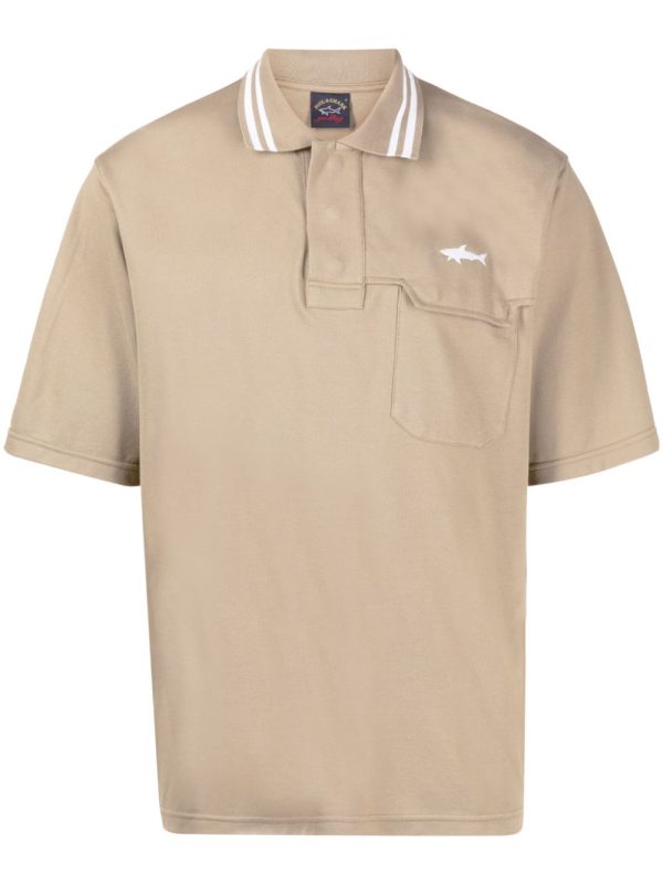 Logo-Embroidered Cotton Polo Shirt Cheap