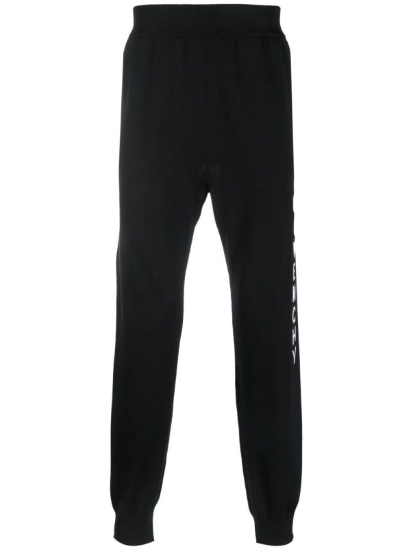 Intarsia-Knit Logo Track Pants For Cheap