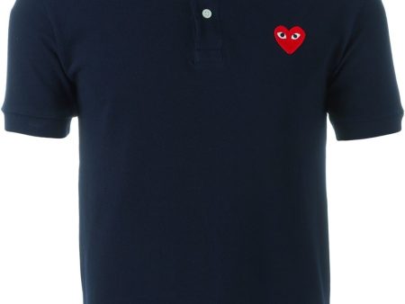 Embroidered Heart Polo Shirt Online Hot Sale