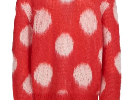 Polka-Dot Knitted Jumper on Sale