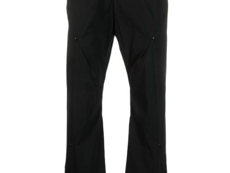 Zip-Details Flared Trousers Cheap