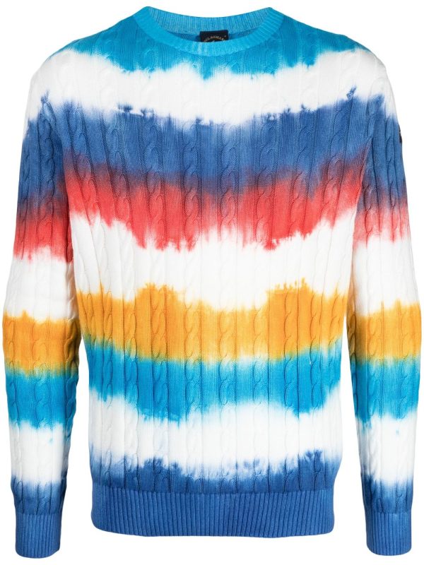 Tie-Dye Pattern Cotton Jumper Sale